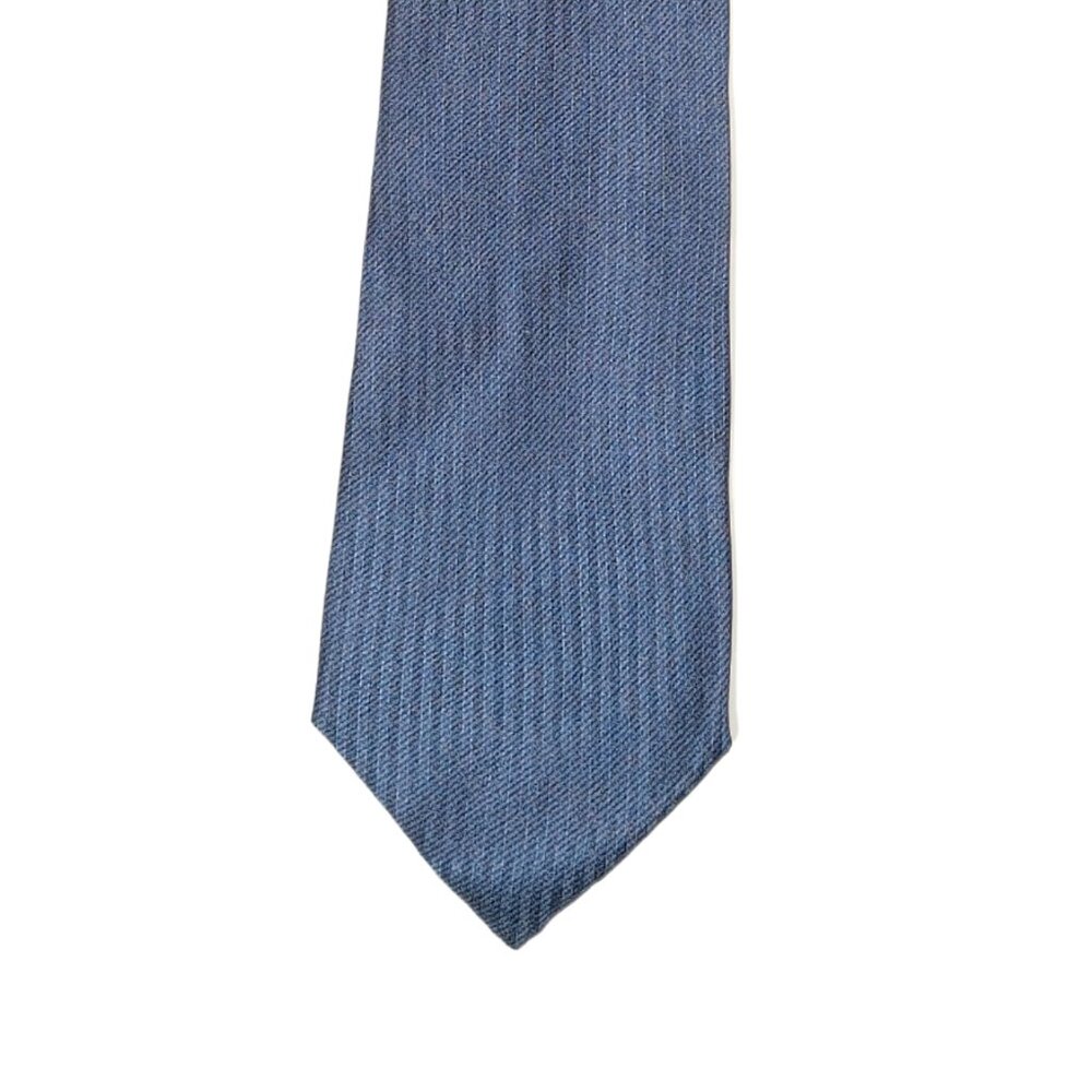 Trussardi Collection Men’s Silk Tie Blue Vertical Striped 61” Designer Wide New